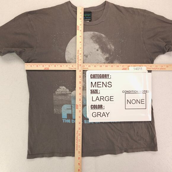 Pink Floyd The Dark Side of the Moon Band Graphic T Shirt Adult Mens Size L Gray - Picture 5 of 10